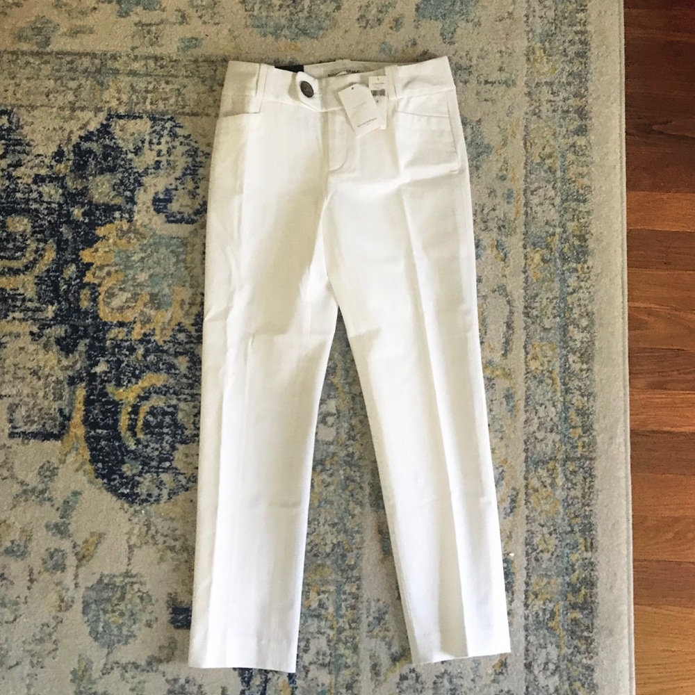 Banana Republic Ivory Cropped Pants NWT